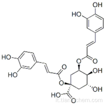 Cicloesanecarbossilicoacido, 1,3-bis [[3- (3,4-diidrossifenil) -1-oxo-2-propen-1-il] ossi] -4,5-diidrossi -, (57190215,1R, 3R, 4S, 5R) - CAS 30964-13-7